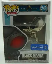 Funko POP Heroes: Aquaman - Black Manta (Hematite) Walmart Exclusive #248 CHROME