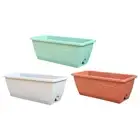 Window Box Planter with Drainage Holes Shatterproof Vegetables Growing Container