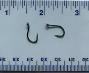 100 super strong GT black nickel 2X SSW Cutting Point Octopus Hooks size 8