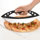 Large Size Pizza Rocker with Protective Cover Pancake Slicer Vanilla