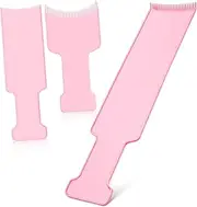 NULYLU 3 Pcs Balayage Board Highlighting Combs Hair Styling Comb Kit Easy Dyeing Brush