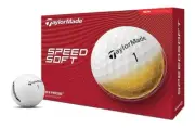 TAYLORMADE SPEEDSOFT 4 DOZEN GOLF BALLS - WHITE - NEW 2024 - VALUE PLUS!