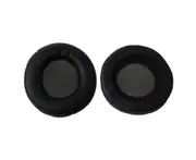 Leather Ear Pads Replacement Earpads Cushions for Sennheiser HD215 HD225 HD440 HD205II Headphones Headsets - Black