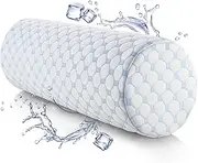 Nestl Neck Roll Pillow for Sleeping - Neck Pillow for Pain Relief - Premium Memory Foam Neck Roll Pillow – Bolster Pillow for Sleeping with a Breathable Cooling Cover - Comfy Cylinder Neck Roll Pillow