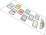 LALADEFIEE Game Floor Sticker Lattice Decal Fun Number Jumping Game for Room Removable Indoor Playtime Decor for Nursery Kindergarten Playroom