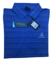 New Dunning Landor Jersey Performance Polo S Sapphire Heather Fields Ranch Logo
