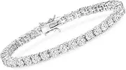 [Ross-Simons] 10.00 ct. t.w. CZ Tennis Bracelet in Sterling Silver