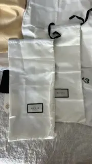 Gucci Drawstring Shoes Dustbag Storage Bags | 2pc | 17 " x 8 "