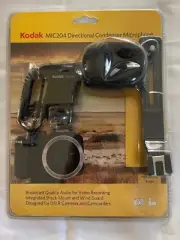 Kodak MIC204 Condenser Microphone With Shock Mount & Wind Guard, NEW