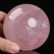 876g85mm Rose Quartz Sphere Crystal Ball Healing Natural Pink Decor Energy Stone