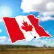 【衝浪小胖】加拿大國旗飄揚抗ＵＶ、防水貼紙﹧Canada﹧各國都有販賣和客製