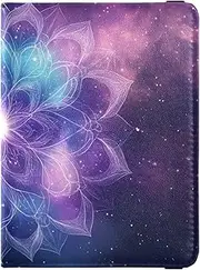 [Amooorous] Colorful Psychedelic Mandala Leather decorative waterproof passport holder Wallet Combo Badge ID Vaccine Card Holder Wallet Ultra Slim, colorful psychedelic mandala, 1 size