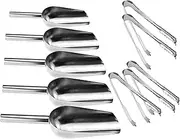 5 Sweet Scoops & 5 Lots 6" Ice Tongs Candy Bar Sugar Food Table BBQ Wedding