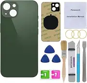 OEM Rear Back Glass Replacement for iPhone 13 Mini 5.4 inches (Green) with Reparing Toolkit