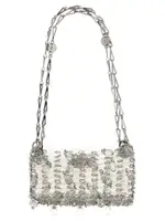 [Paco Rabanne] Paco Rabanne-1969 Nano Crystal Resin Borse A Spalla E Tracolla Silver-Donna OS