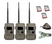 Cuddeback Bundle – 3 x IR LL-2A Cameras & 16 GB SD cards w/ SD card Reader