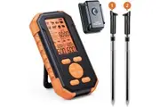 Smart Meat Thermometer | Wireless Food Thermometer | 195ft Wireless Remote | with 2 Pcs Meat Probe, Digital Cooking Thermometer | for The Oven, Grill, Kitchen, BBQ, Smoker, Rotisserie
