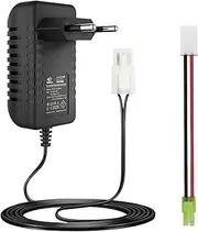 Smart 7.2V 8.4V 9.6V NiMH Battery Charger, Compatible for 2-10S, Airsoft Battery, RC Car Battery, Compatible for Mini Tamiya Connector(1pcs)