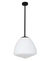 Berclav Black Frosted Glass Pendant Light