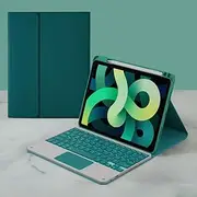 Backlit Keyboard Case for Honor Pad V9 11.5 inch (2025) Leather Case Built-in Pencil Holder, Magnetic Detachable Wireless Bluetooth Touchpad Trackpad Keyboard (Green)