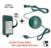 Set Adapter DC 29V 1.66A + Power Cord Foot Switch 1/2in Plug 6Ft - NO LIGHT MODE