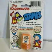 Vintage The Chipmunks Simon Stamp 1983 Bagdasarian Productions Model No. 341