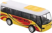 ERINGOGO Pull Back Airport Bus Vehicles Toys Mini Pull Back Cars Small Car Toys Goodie Bags Pinata Fillers for Kids Toddlers Friction Powered Racing Vehicles Toys