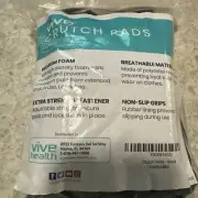 Vive Crutch Pads Black Pair