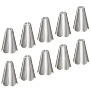Pull Cord End,Blind Cord Bead Light Conical Shape Pull End Silver Tone 15pcs