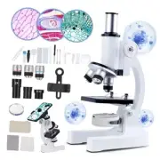 Microscope for Kids Beginner, 40X-2000X Biological Compound Microscope Kit
