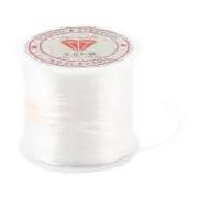 White Elastic Stretchy Crystal String Cord Beading Thread Spool 10 Meter