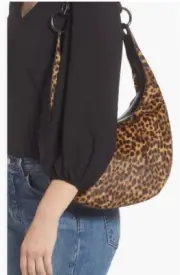 NWT Rebecca Minkoff Genuine Calf Hair & Leather Sofia Hobo Bag leopard $348