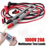 Multimeter Test Leads for Fluke Meter Electrical Alligator Clip Probes 1000V 20A