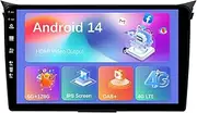 4G DAB HDMI Double Din Android 14 Car Stereo Radio GPS Navigation for Hyundai I30 2012-2017 Head Unit Free Camera+MIC Support Carplay Bluetooth FM WiFi SWC Mirror Link