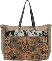[Myra Bag] Western Leather Weekender Bag for Women