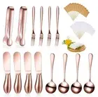 14 Pieces Charcuterie Board Accessories Cheese Spreader Knives Fork Spoons