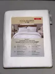 KOOLABURRA BY UGG Oasis Cooling 4PC QUEEN Sheet Set, White NEW