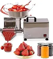 Electric Tomato Strainer, 450w Commercial Tomato Milling Machine, Stainless Steel Food Press Machine Tomato Sauce, Maker Food Squeezer Tomato Sauce Machine, for Tomato Strawberry and Blueberry Sauce