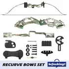 20lbs Recurve Bow Arrow Set Takedown Archery Hunting 48Inch Sports Equipment