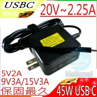 在飛比找樂天市場購物網優惠-USB-C 45W 變壓器-20V/2.25A,15V/3A