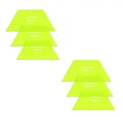 6Pcs Half Hexagon Quilting Template Acrylic Quilting Template Ruler 8 9 103196