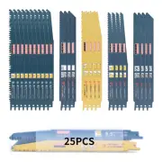 9 Inch Reciprocating Saw Blade, 25 Pcs Bi-Metal Reciprocating Saw Blade Set, ...