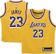[Outerstuff] Lebron James Los Angeles Lakers NBA Kids Toddler 2-4 Yellow Gold Icon Edition Player Jersey