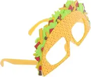 [LIFKOME] Mexican Taco Novelty Glasses Creative Funny Eyeglasses for Fiesta Parties Lightweight Glasses for and Costume Events