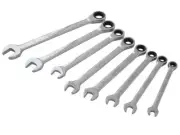 BlueSpot Tools - Ratchet Spanner Set of 8 Metric 8 to 19mm