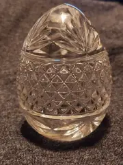 Vintage Avon Majestic Lead Crystal Egg Paperweight France 1993 4" H
