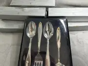 44 Pc Mikasa CINEMA gold Stainless 18-8 Japan Flatware Set Service for 8 NIB