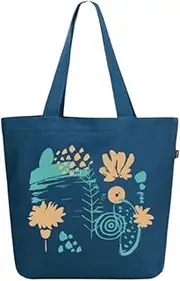 [Eco Right] EcoRight Umhängetasche Canvas Shopper Tasche Lässig Handtasche Groß Schultertasche mit Innentasche für Schule arbeitstasche damen tasche