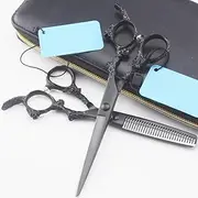 Hair Clippers, Hairdressing Scissors Professional Hair Cutting Set 2er Hair Cutting Scissors Professional Hairdresser Salon Hair Cutting 6.0 Inch, 5.5 Inch Set