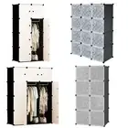 Foret DIY XL 8/12 Cube Storage Cabinet Compartment Wardrobe Rack Shelf Cupboard